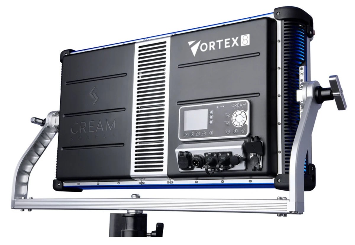 Creamsource Vortex8 rental LED panel rear control interface available for film equipment rental at Moving Picture.