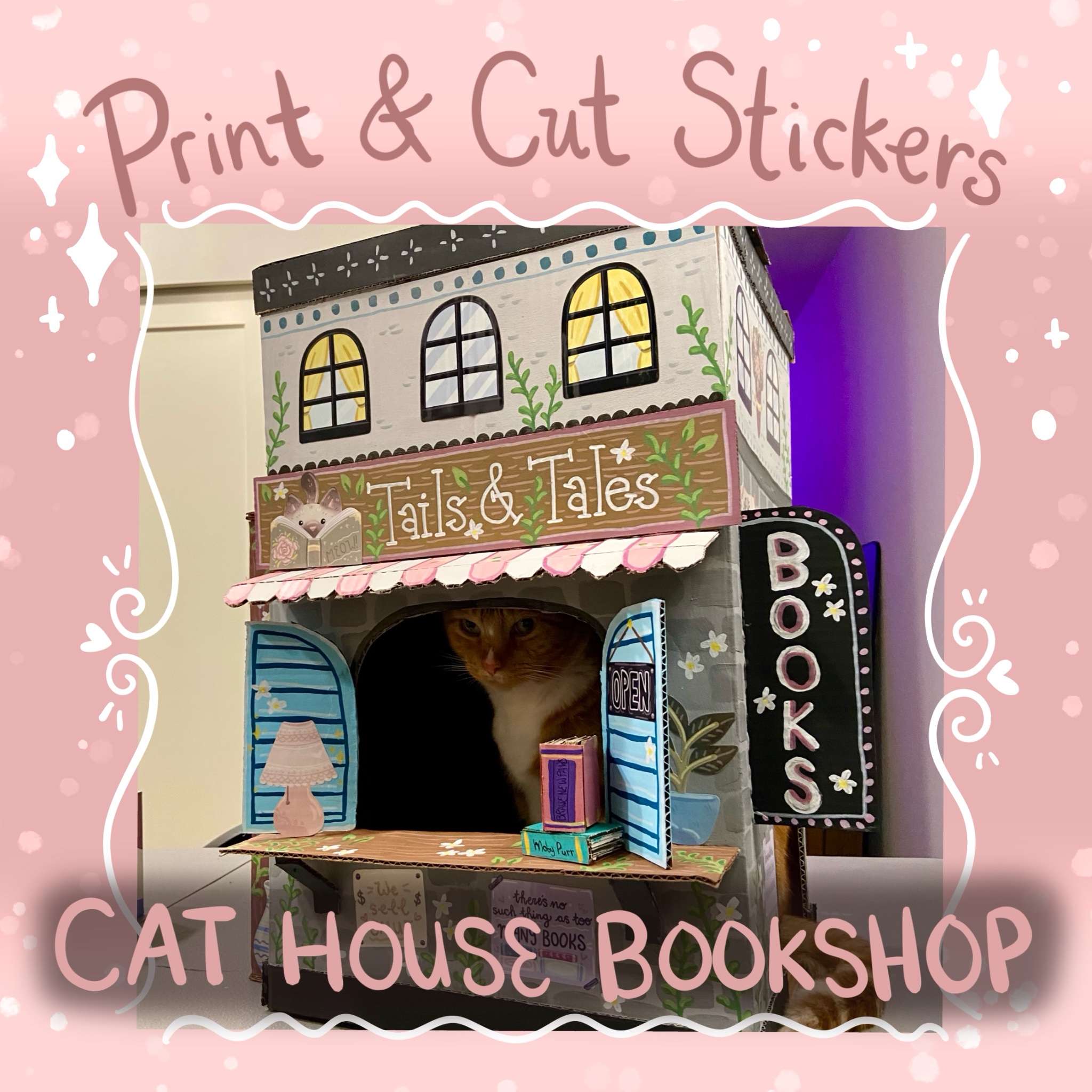 Print from Home Bookshop Stickers