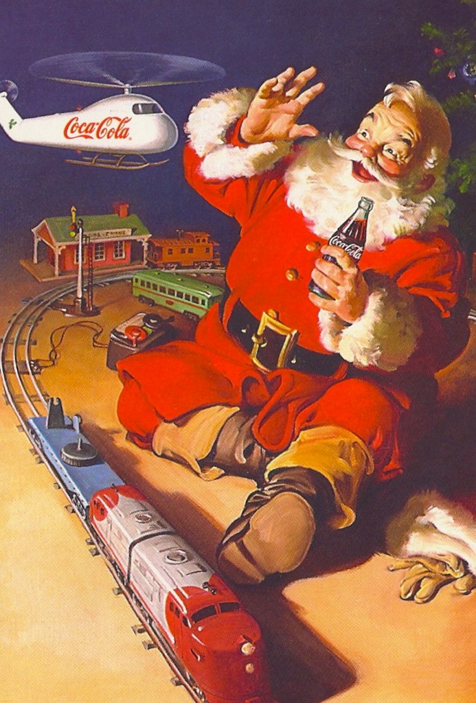 Santa and the Train Set