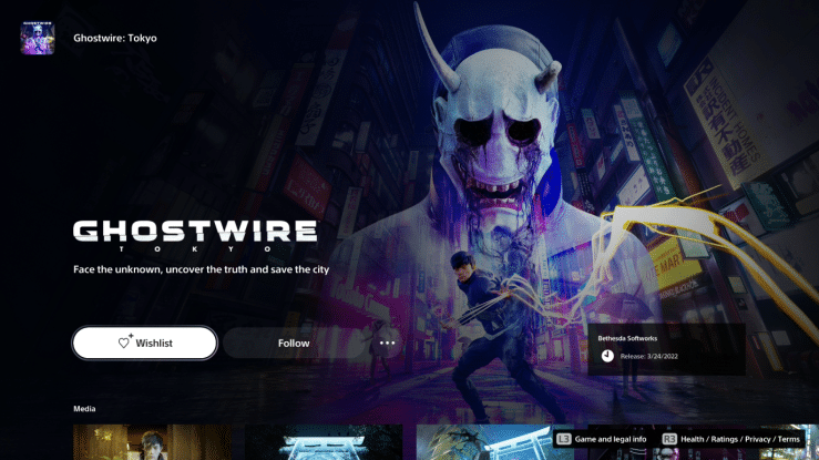 Ghostwire: Tokyo listed for March 24th release in PlayStation Store