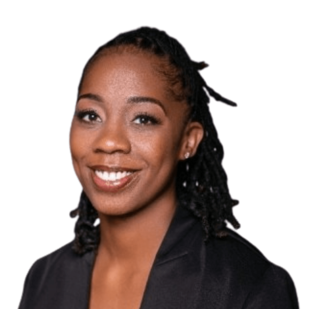 Professional headshot of Marscilla Packer, smiling in a black blazer