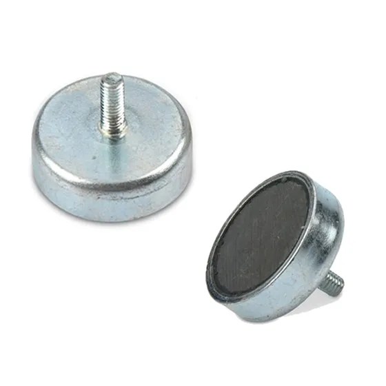 Ceramic Pot Magnets with External Thread