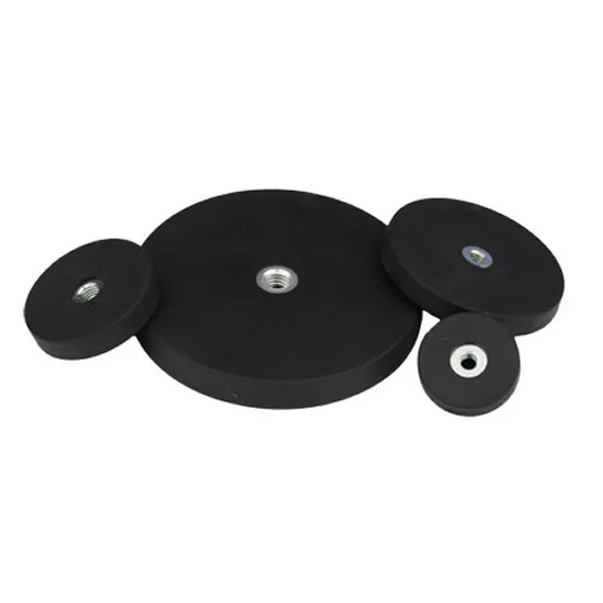 Internal Thread Rubber Coated Pot Magnet