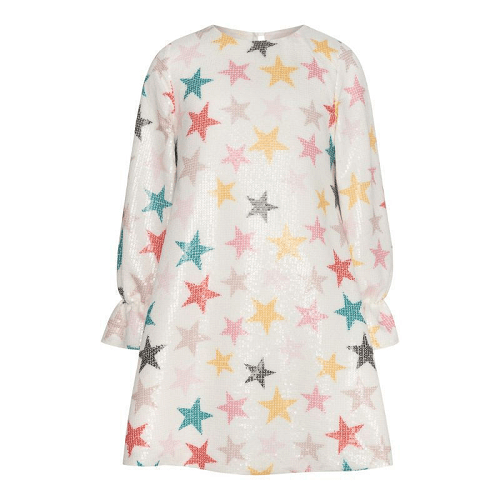 Παιδικό φόρεμα με παγιέτες πολύχρωμα αστέρια