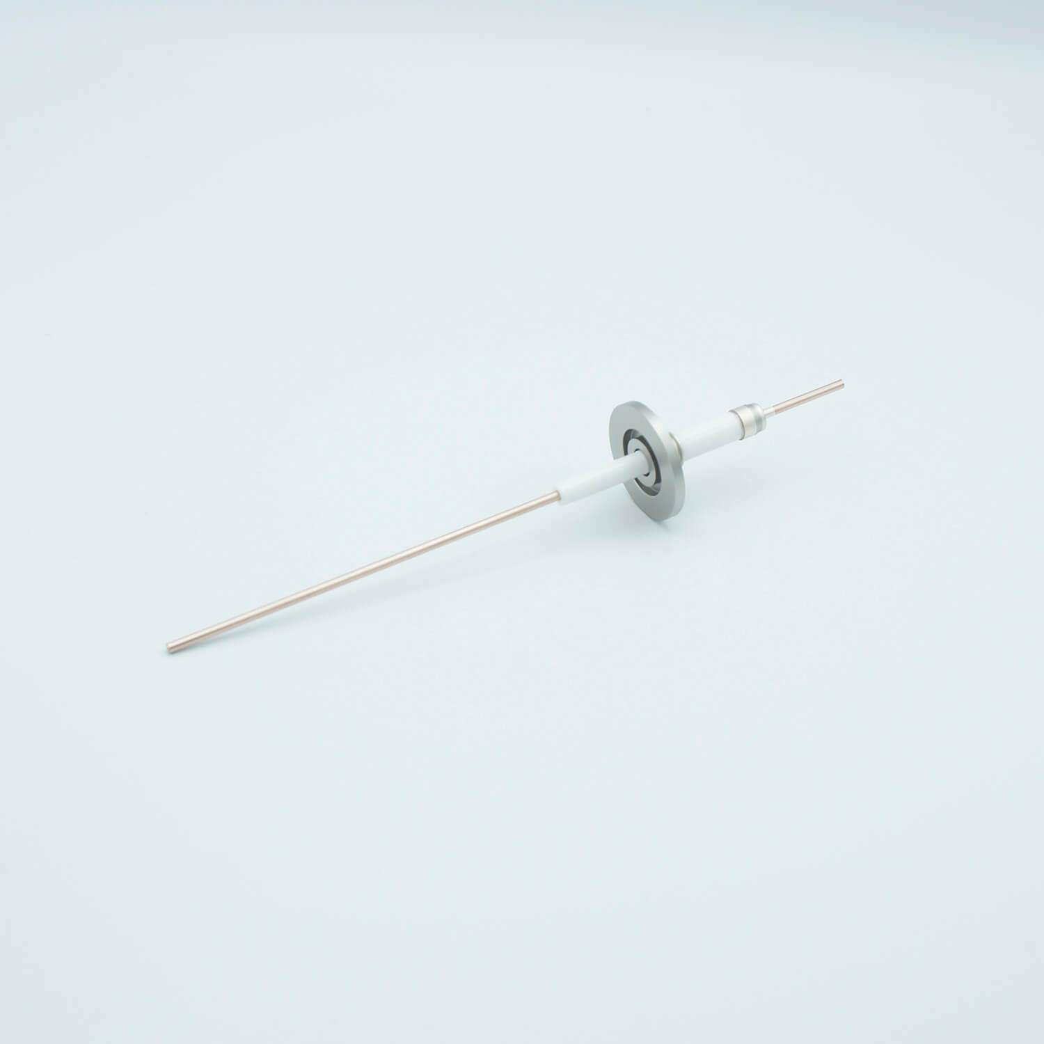 Power Feedthrough 14 000 Volts 50 Amps 1 Pin 0 094 Copper Conductor 1 18 Qf Kf Flange