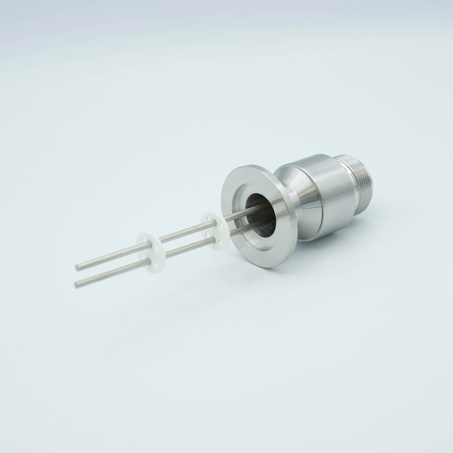 Ms High Current Series Multipin Feedthrough 2 Pins 700 Volts 16 Amps Per Pin 0 094 Nickel Conductors 1 57 Qf Kf Flange