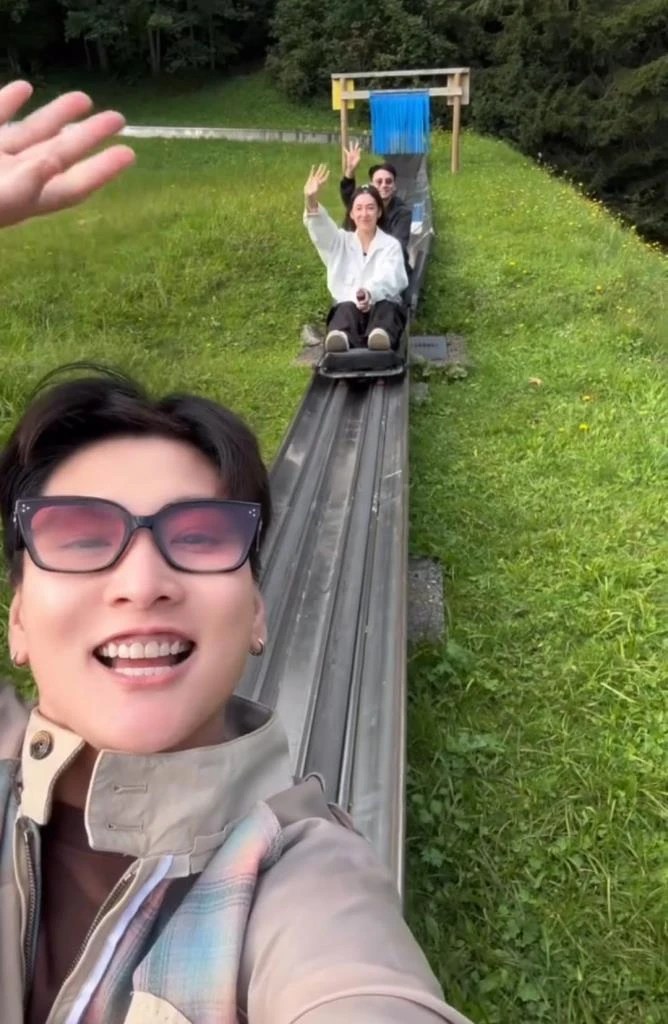 Beautiful Ranee Campen and Will Chawin Chearavanont in Switzerland