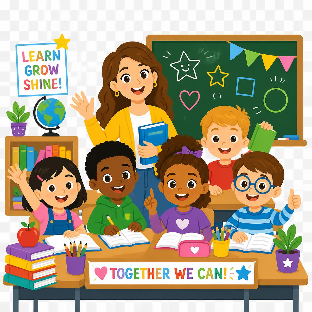 Elementary classroom graphic
