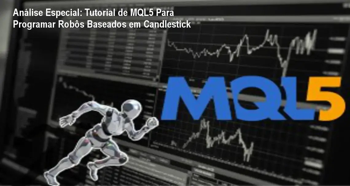Capa informativa sobre o tema Tutorial de MQL5 Para Programar Robôs Baseados em Candlestick