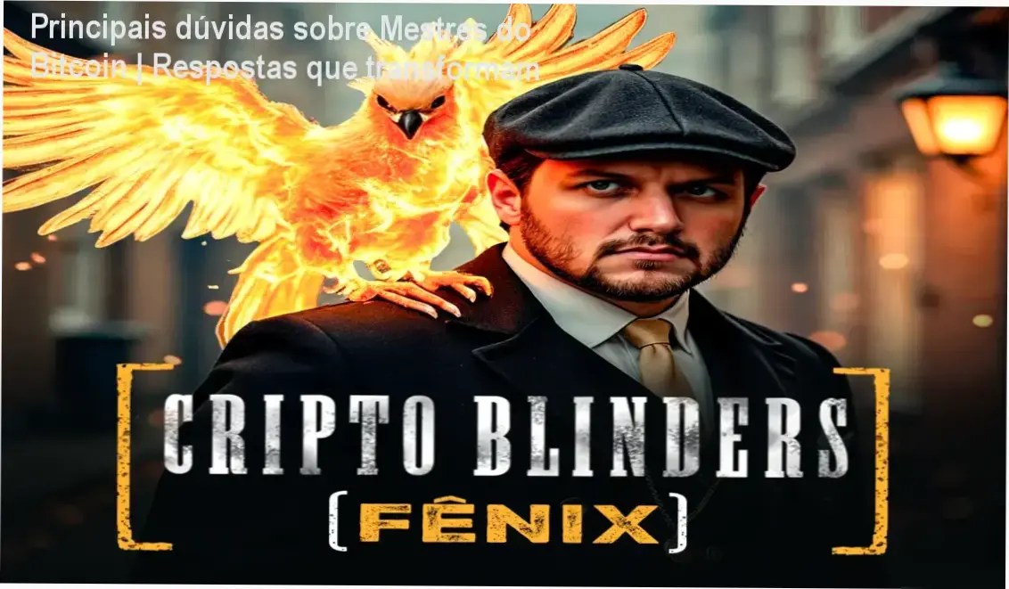 Guia de Mestres do Bitcoin mostrando interface do curso com gráficos técnicos e tópicos de DeFi