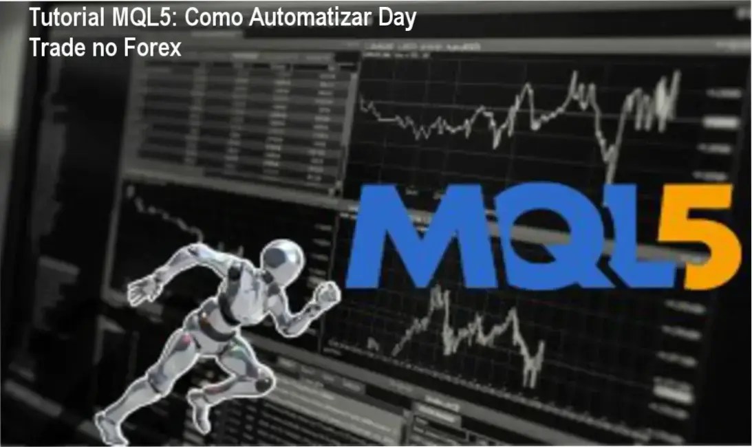 Imagem mostrando interface do MetaTrader 5 com scripts de trading automatizado sendo criados