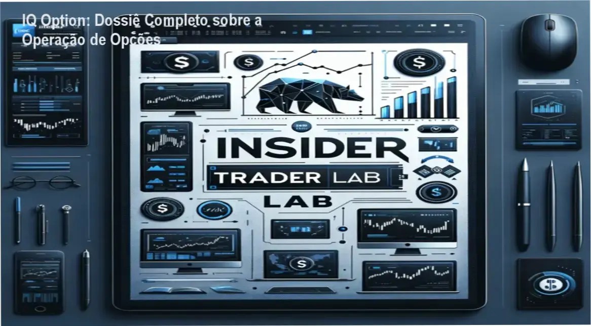 Interface de negociações da IQ Option revelando o funcionamento técnico da plataforma