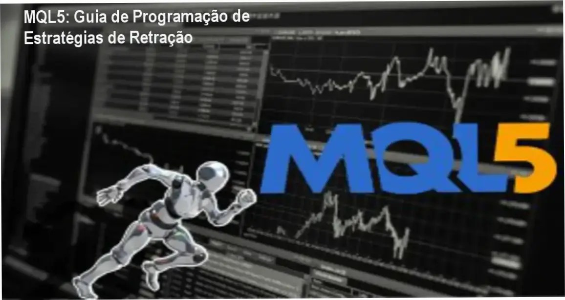 Interface de programação MQL5 demonstrando algoritmos de retração e Fibonacci