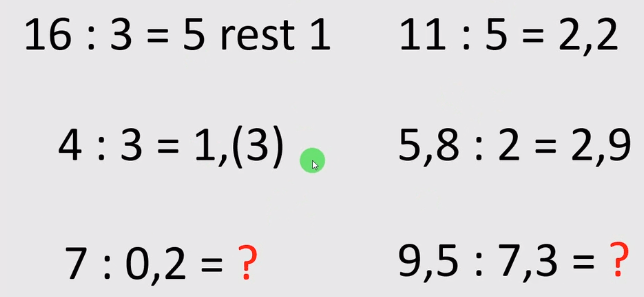 101:0=0 nu are sens(fiecare nr. InÈelegi Matematica Mquest Ro