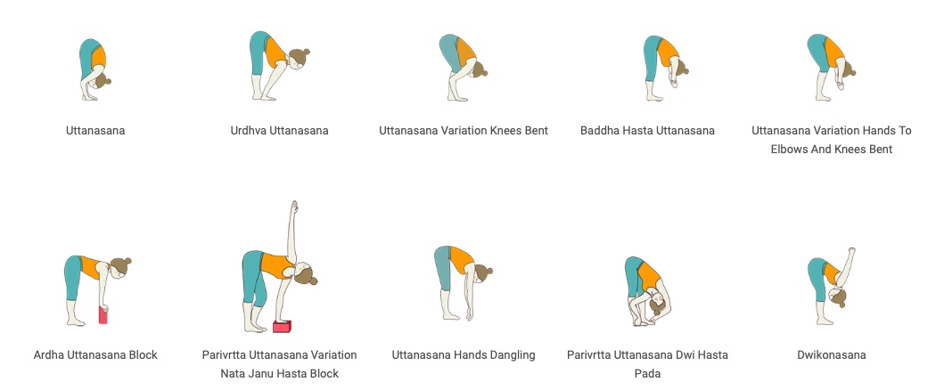  Asana Standing Forward Fold Uttanasana  Stehende Vorwärtsbeuge Yoga Überlingen am Bodensee