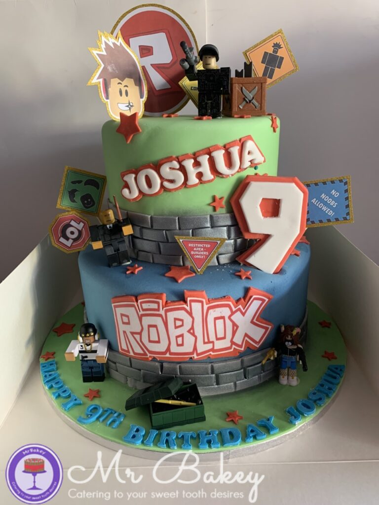 Roblox 2 Tier Birthday Cake Mr Bakey Thumbnail IMG 5233 