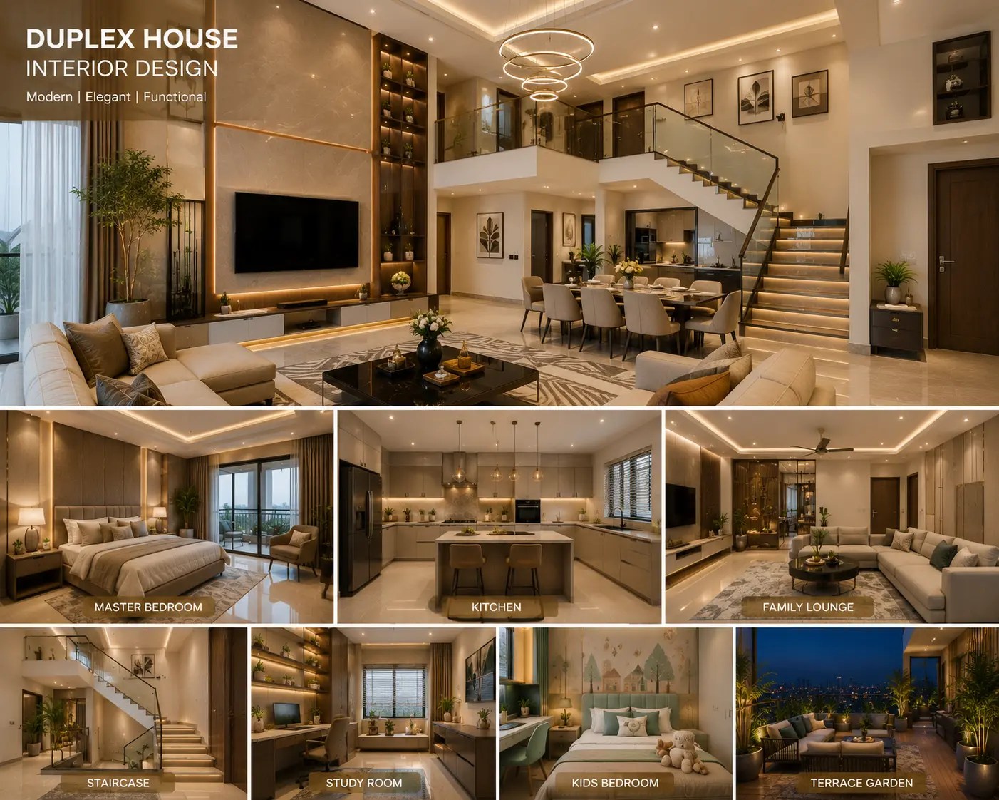 duplex house interior design