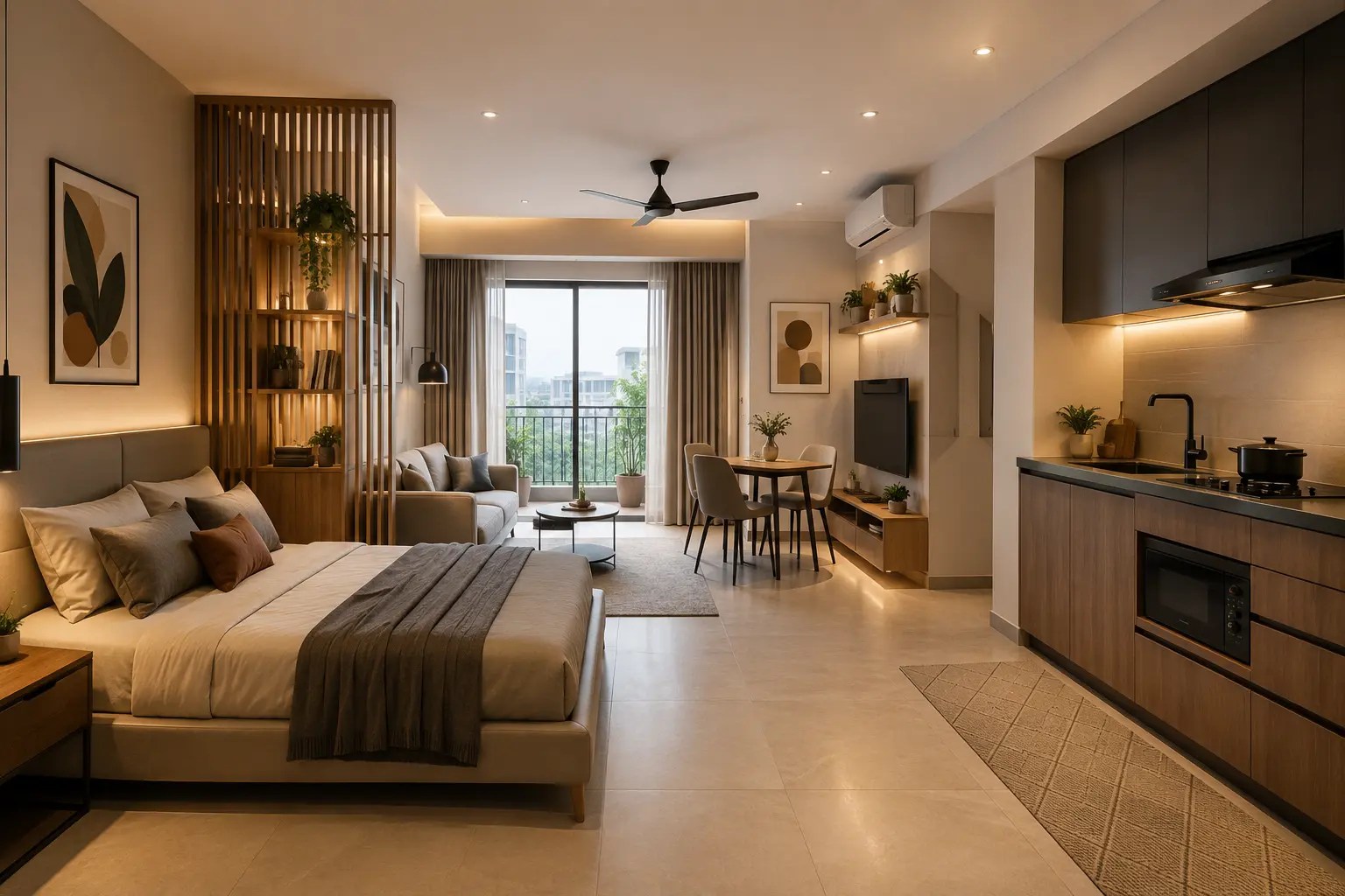studio apartment interior design