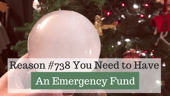 Are you prepared for a financial emergency? 738 reasons why you need an emergency fund. Emergencies are going to happen. The big question you need to answer is, “how prepared are you when an emergency DOES strike?” I recommend starting with $1,000 in your emergency fund and then expanding to cover bigger emergencies.