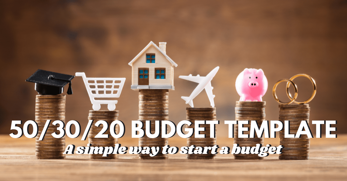 50/30/20 budget template feature image
