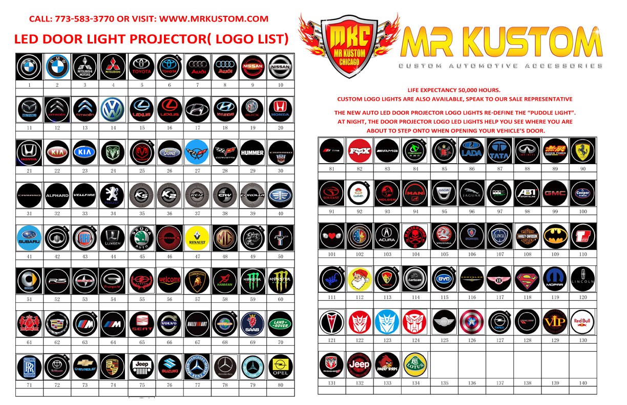LED Door Projector Logo Lights