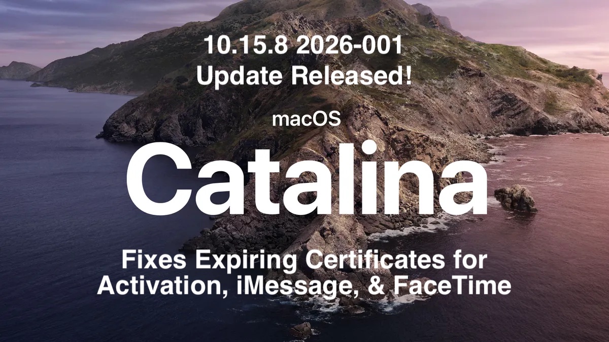 Mac book OS Catalina 今週で出品終了します 10.15.8-Update.jpg?resize=840,
