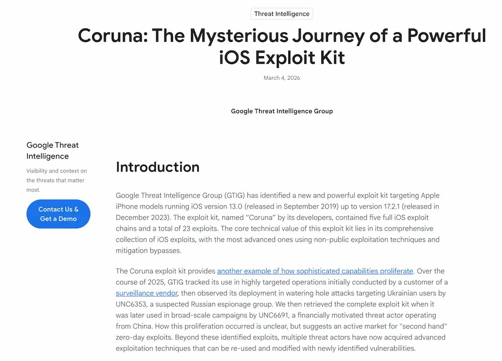 iPhone 手機畫面顯示系統更新介面修補安全漏洞。