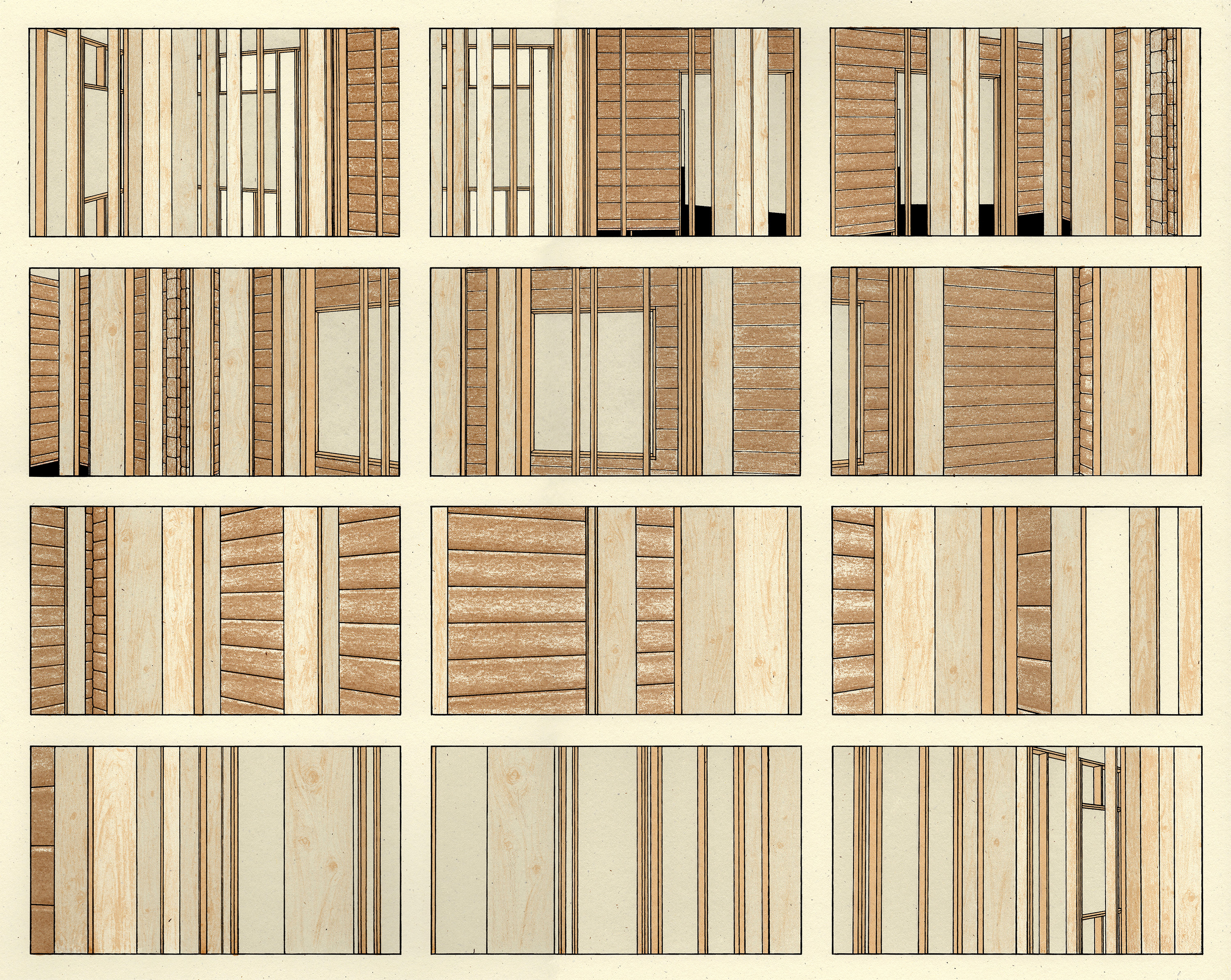 Floating Through, 2022, 20" x 16," Silkscreen