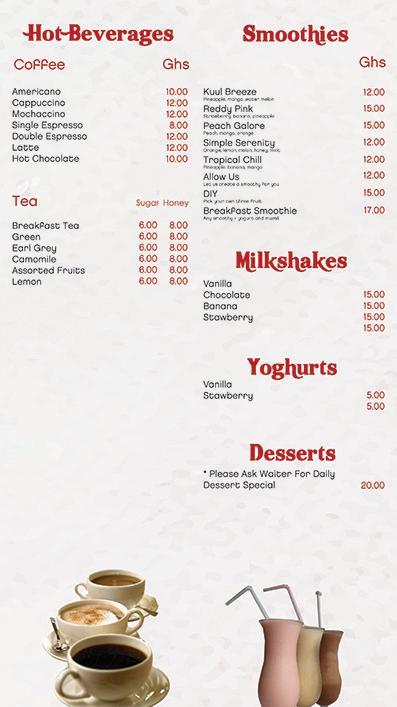 Starbite menu