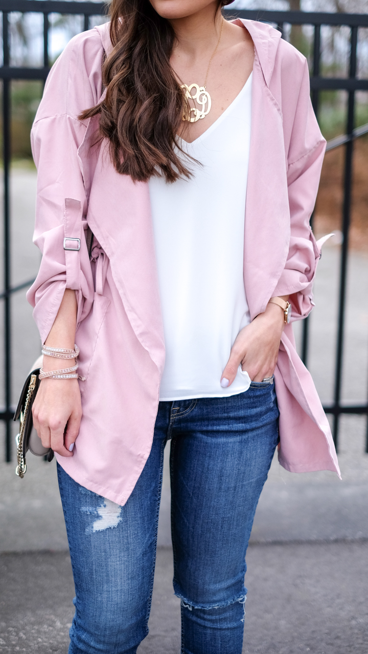 $14 lightweight pink jacket