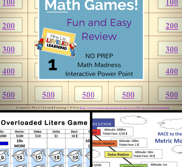 Math Games in the Classroom! FUN! FUN! FUN!