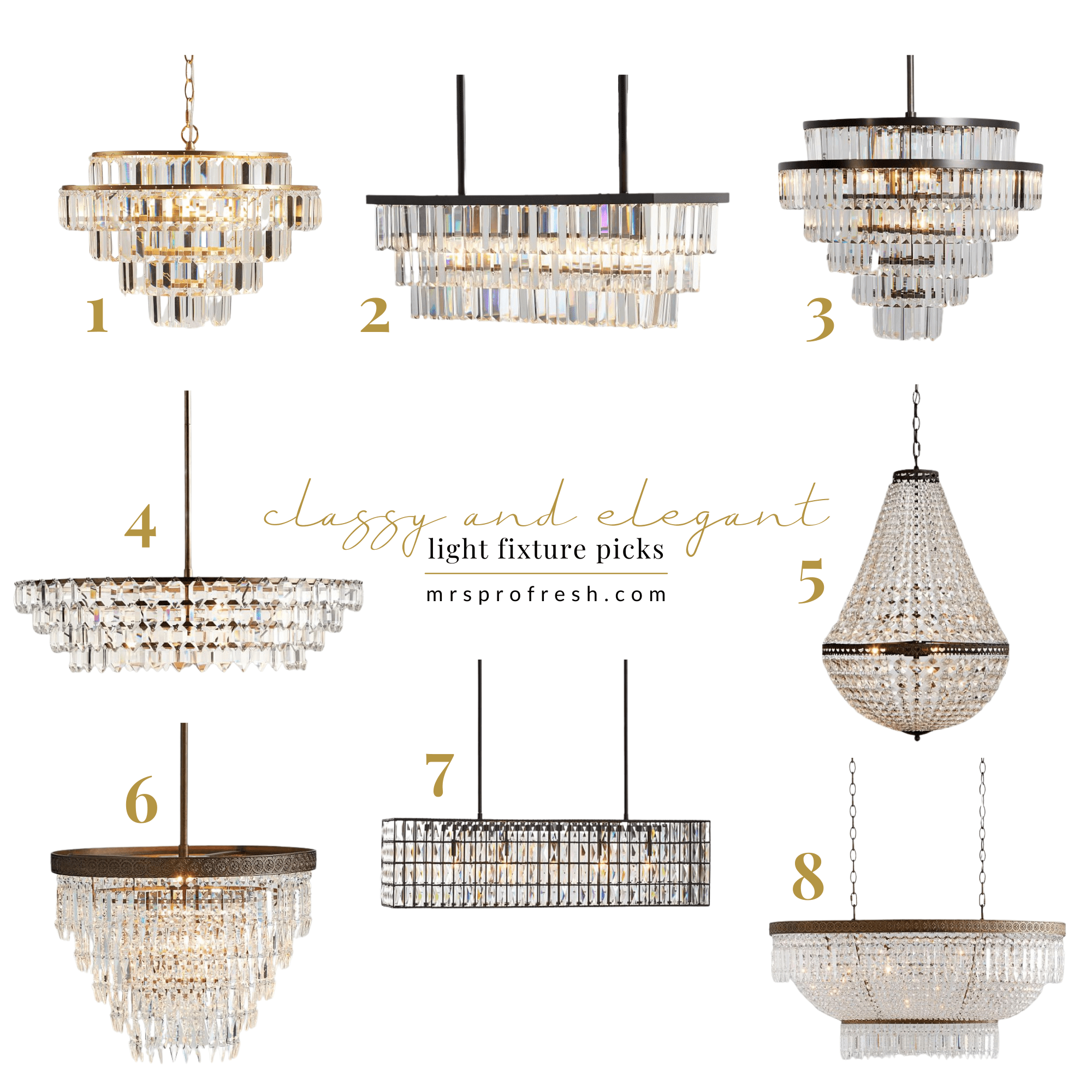 Pottery Barn Light Fixture Picks