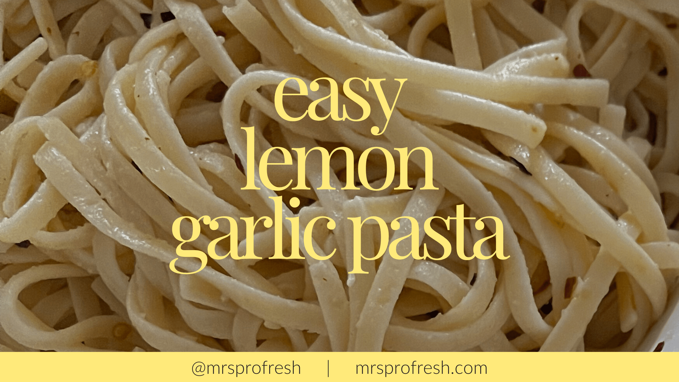 easy lemon garlic pasta recipe