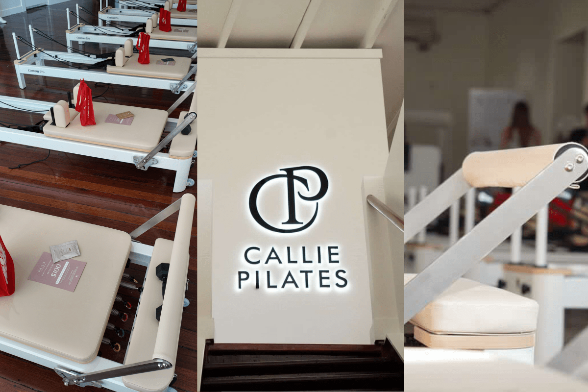 Callie Pilates studio reformers supplied by Mr Treadmill