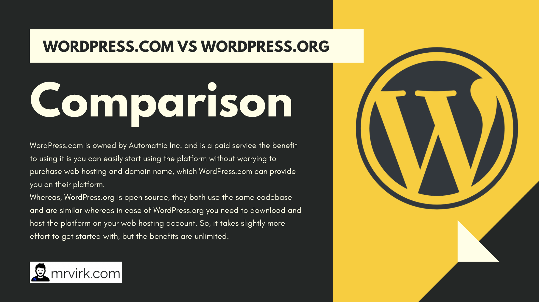 WordPress.com vs WordPress.org