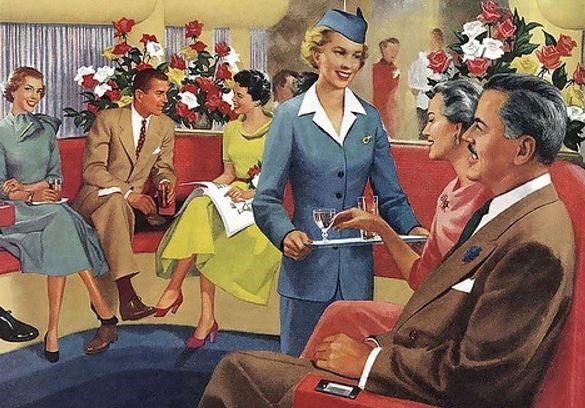 air travel then and now