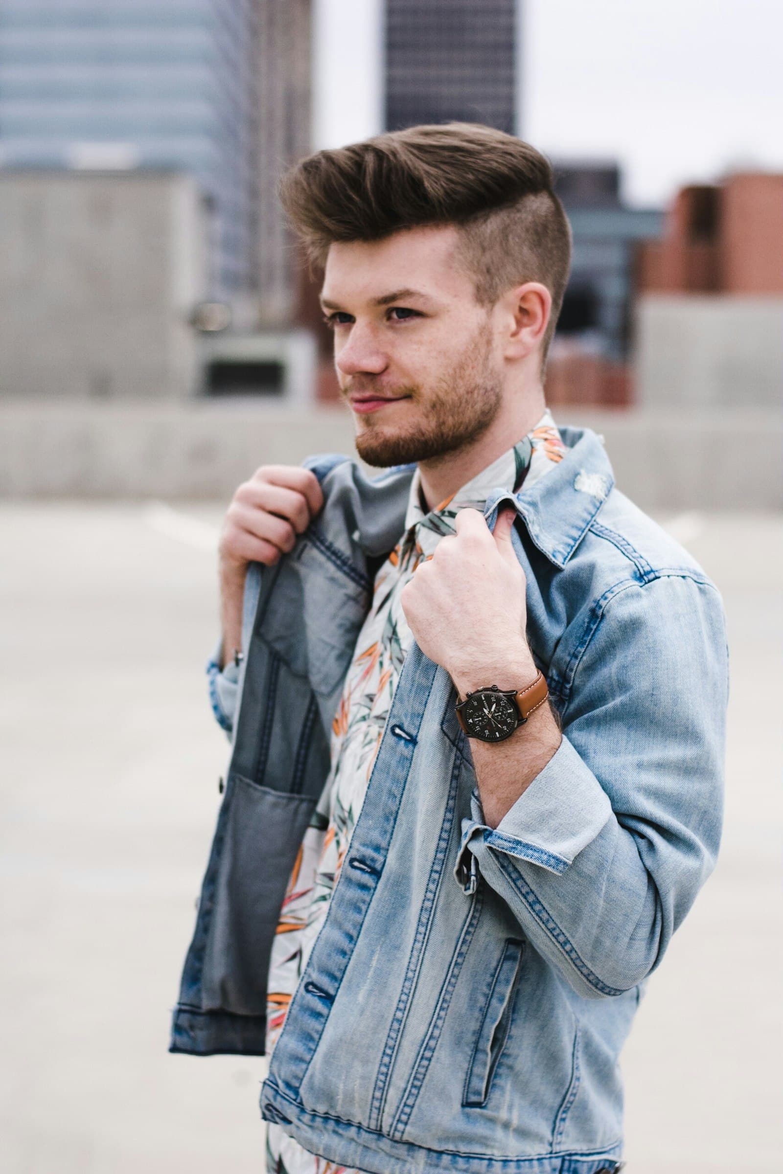 Man in layered autumn clothing with jacket and scarf