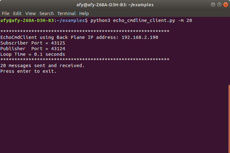Tutorial 2 Adding Command Line Options To A Component Python Banyan - Best Sunset Arts in High Resolution