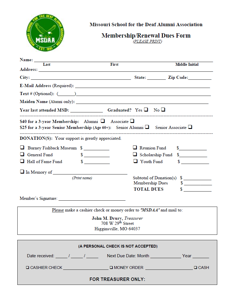 Picture of Membership Form