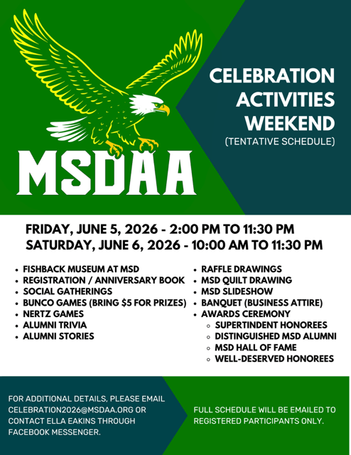 Picture of Celebration Activities Weekend Flyer