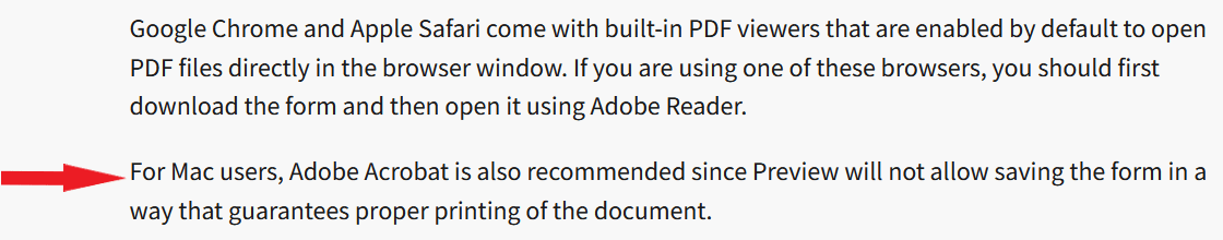 Picture of Chrome and Apple devices to used Adobe Acrobat instead.