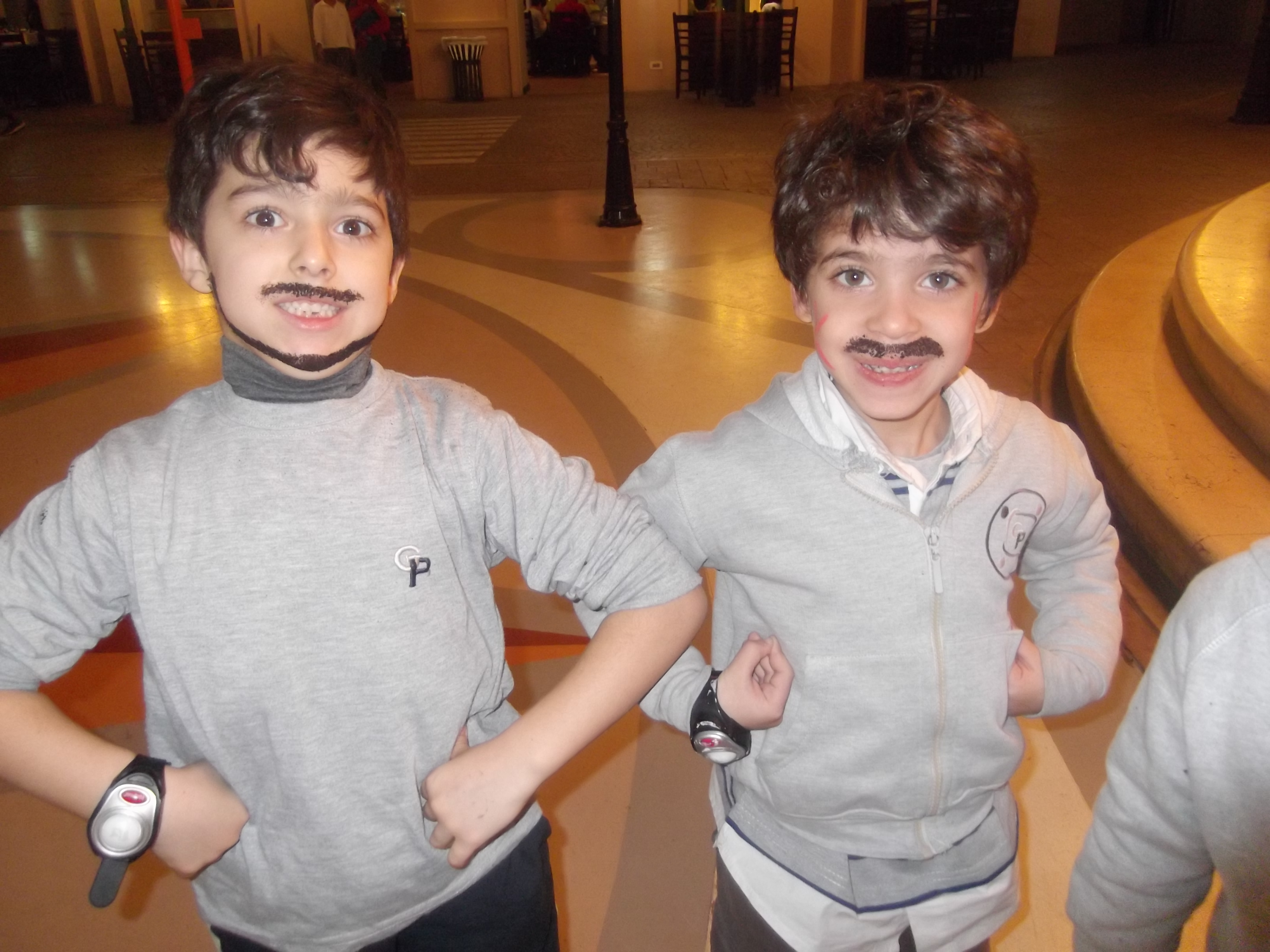 Look at those mustaches they seem so real