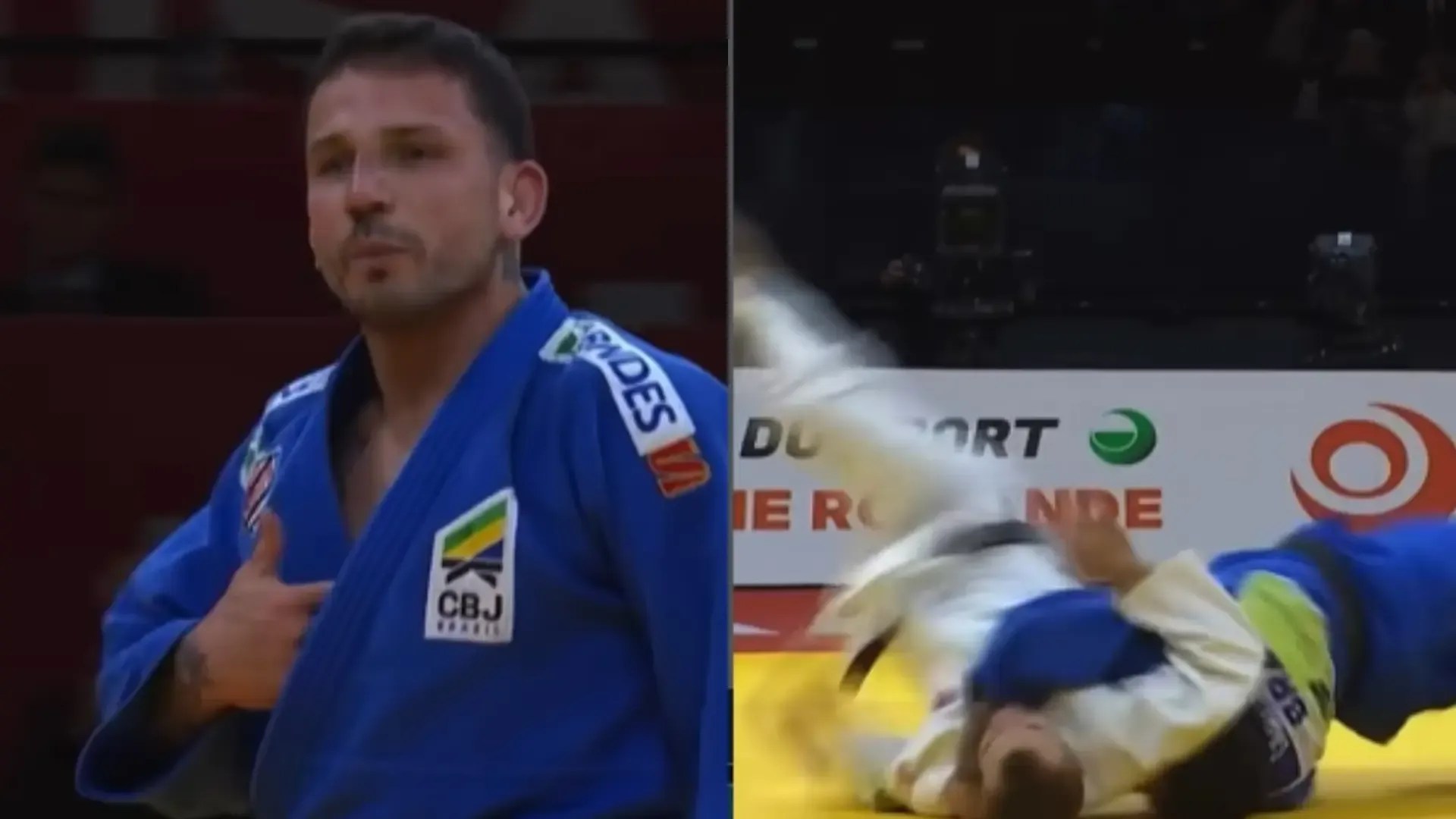 Daniel Cargnin comemora ouro no Grand Slam de Lausanne de judô