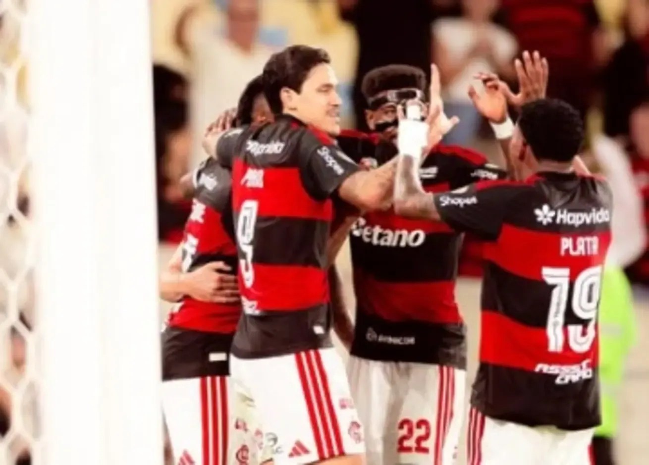 Flamengo em campo contra Independiente del Valle pela Libertadores no Maracanã
