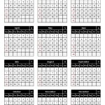 Printable Calendar 2024 - Black