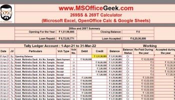 269 SS and 269T Calculator