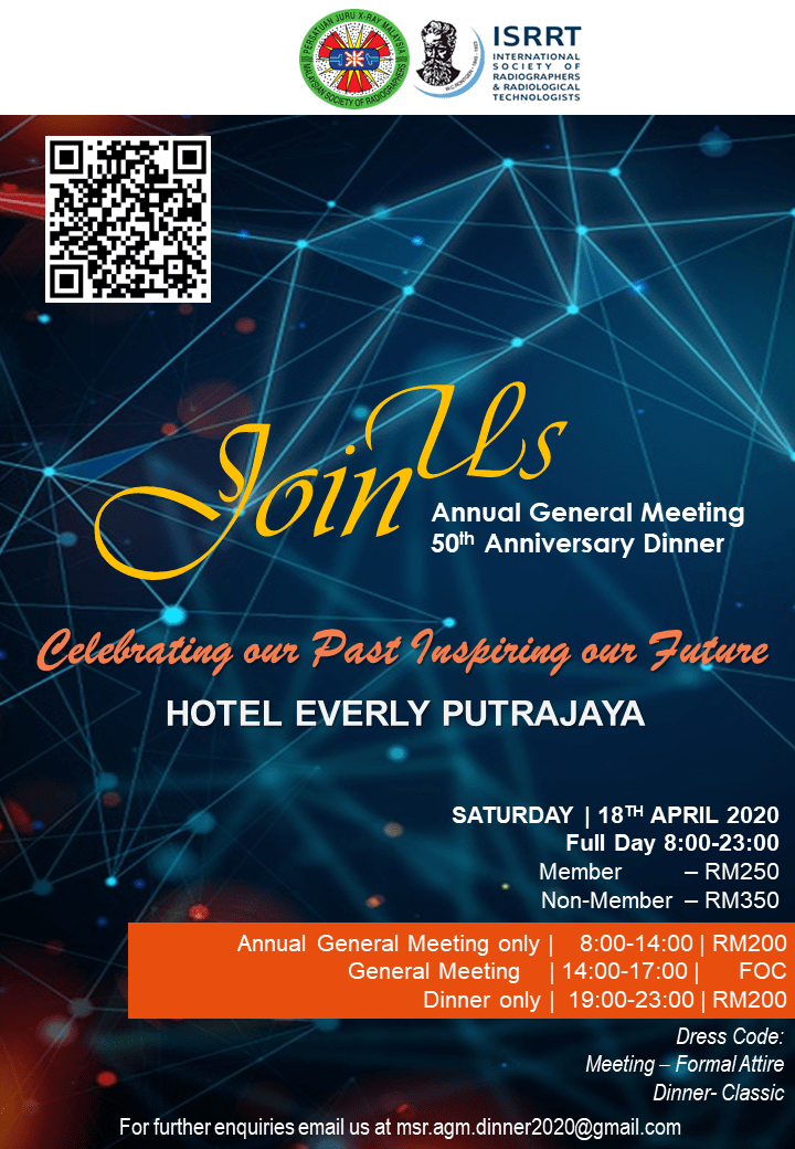 Annual General Meeting 50th Anniversary Dinner Malaysian Society Of Radiographers