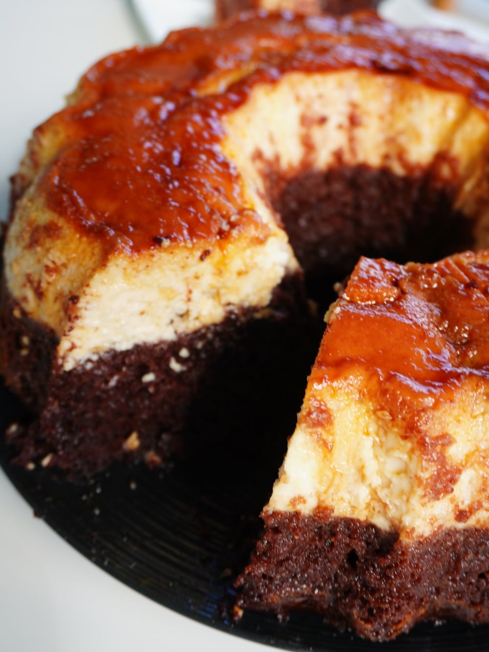 Chocoflan - the impossible flip over cake | recipe with video steps