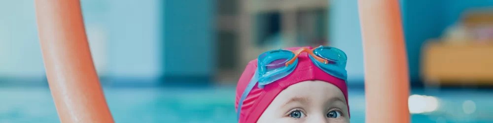 child swimming