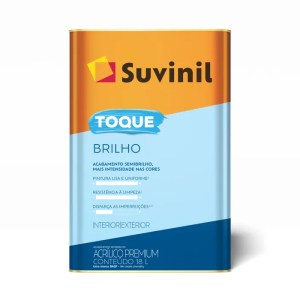 Tinta Acrílica Toque Brilho Premium Semi Brilho Branco Neve 18L Suvinil
